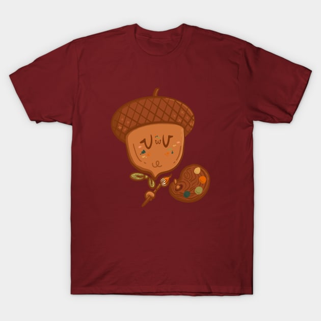 Autumn Artist T-Shirt by Fluffymafi